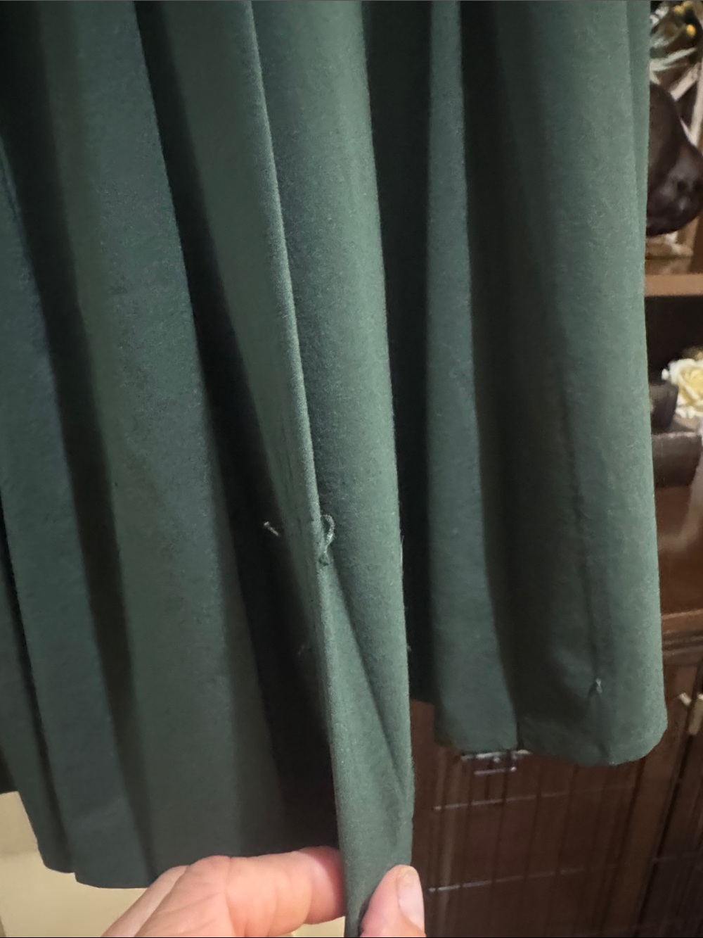 Women’s Lululemon Dark Green Pleated Active Skirt with built in shorts. Sz 10 - Picture 5 of 8